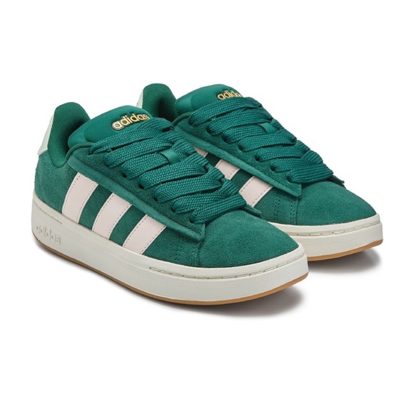 Adidas Forest Green and light pink Sneakers - Picture 1 of 8